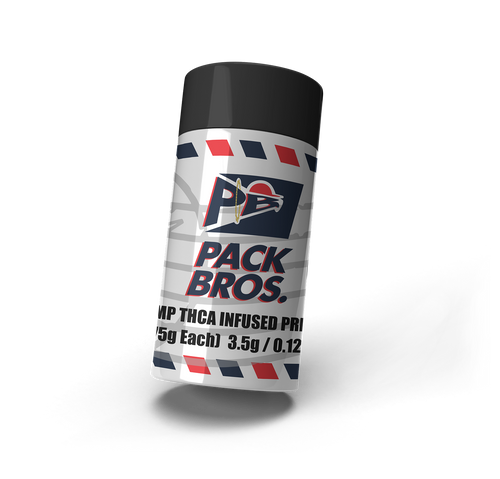 5 Pack Pre-Rolls: THCA Infused (Silver)