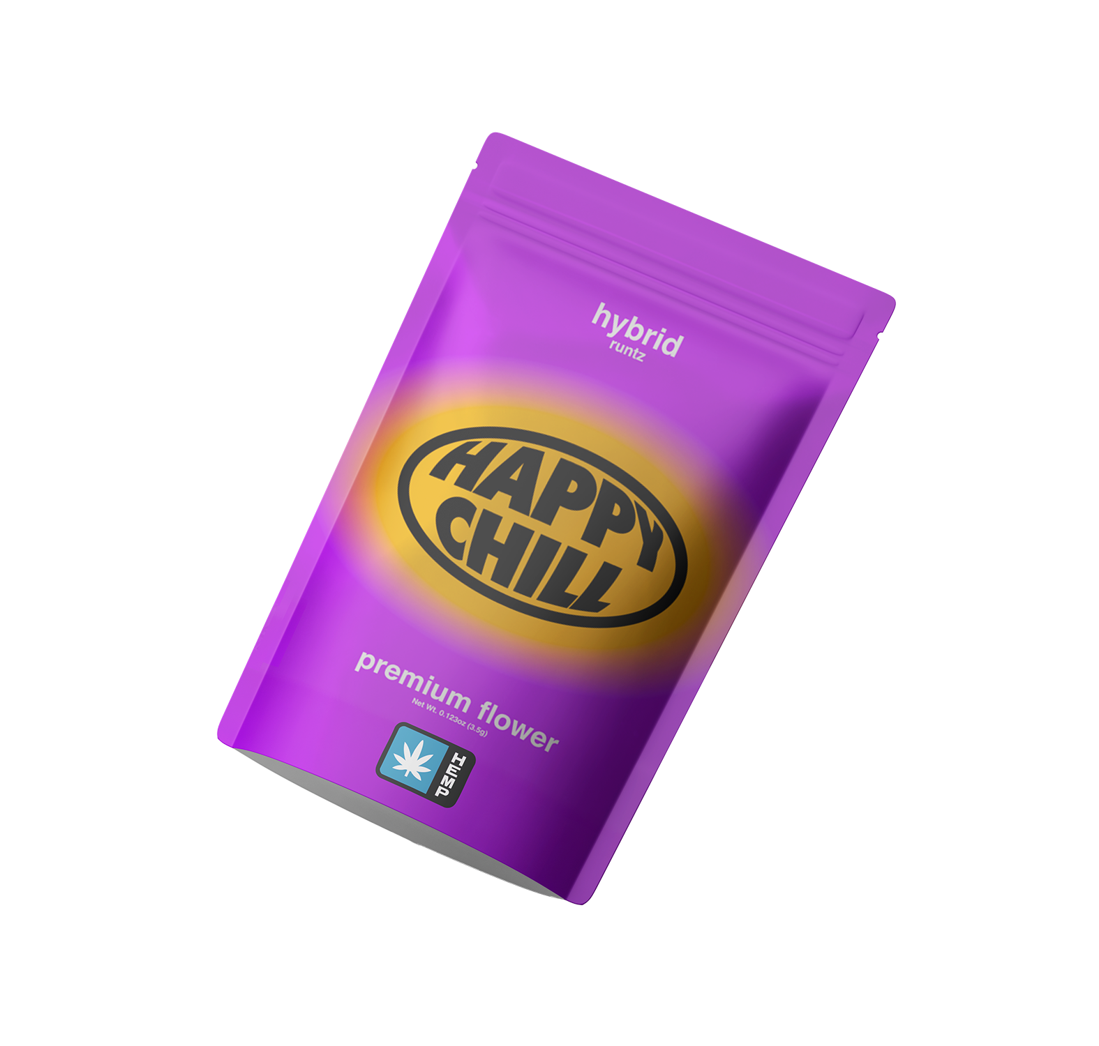 Happy Chill Hybrid Purp 8th Bag