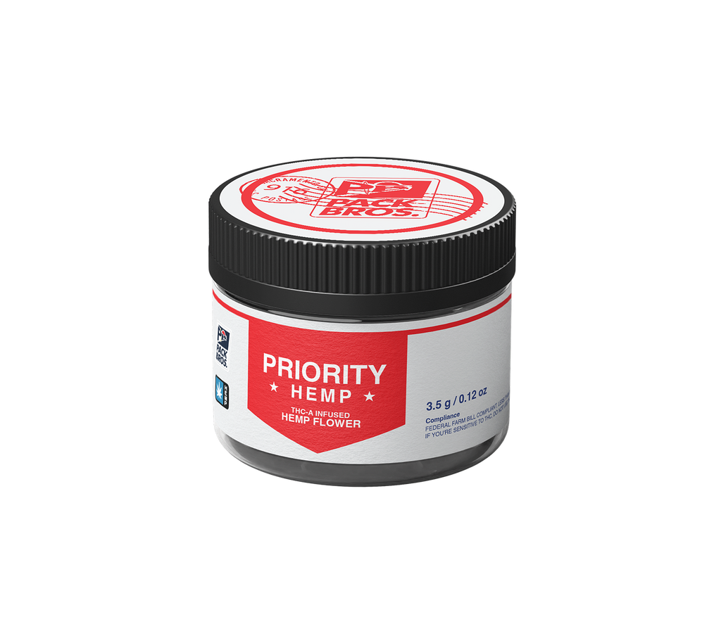 Priority Packs White Jar